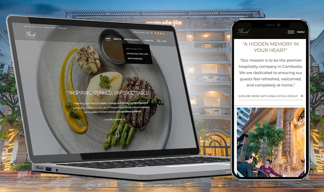 Anik Hotels Group Website in Phnom Penh