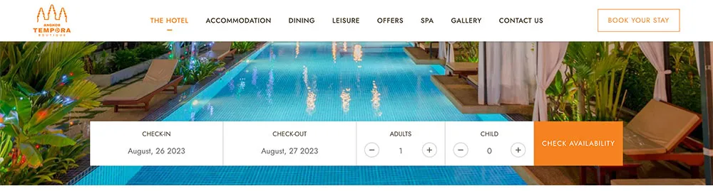 Angkor Tempora Boutique Hotel in Siem Reap - Reservation