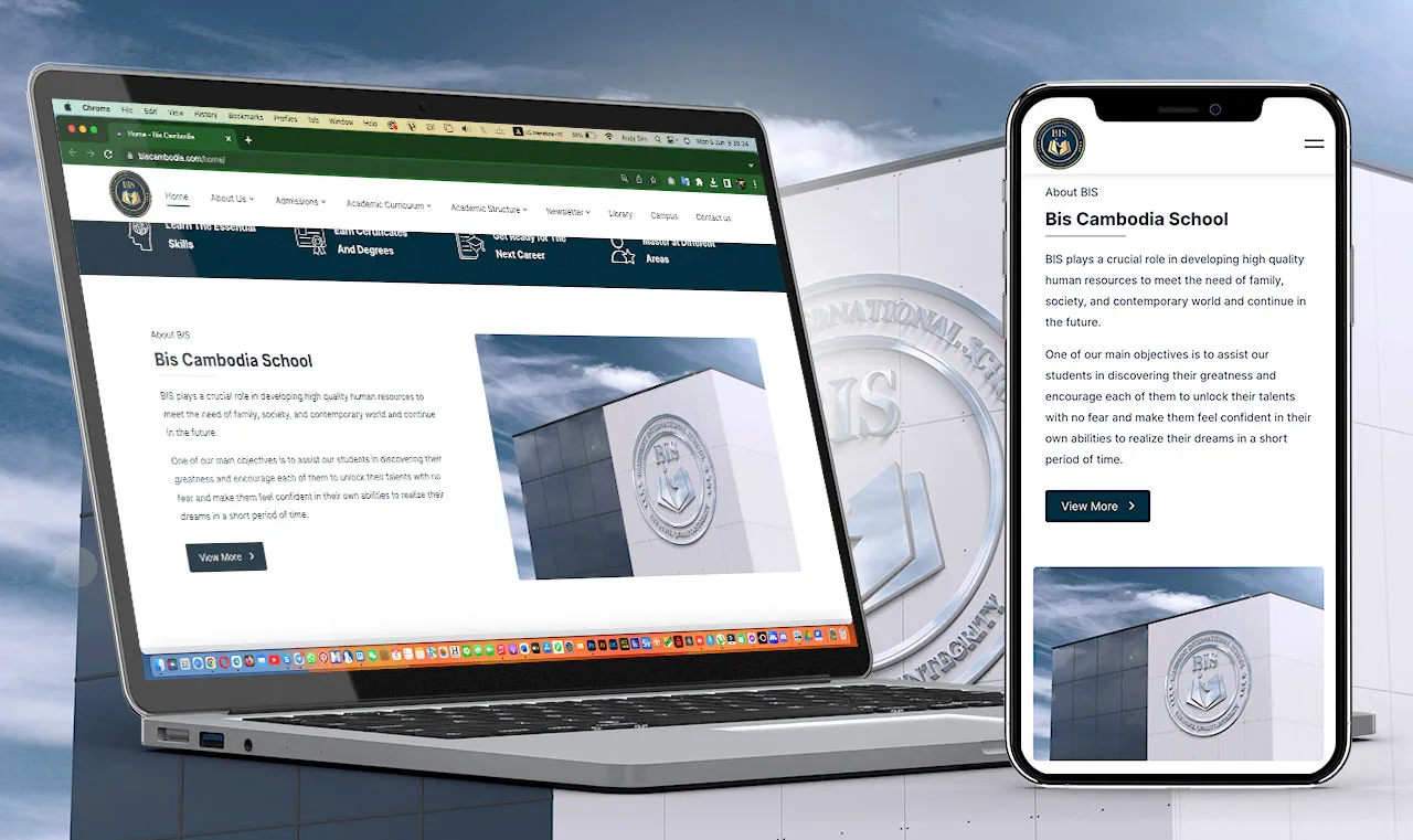 Sitemap and Features for an Educational or School Website in Cambodia