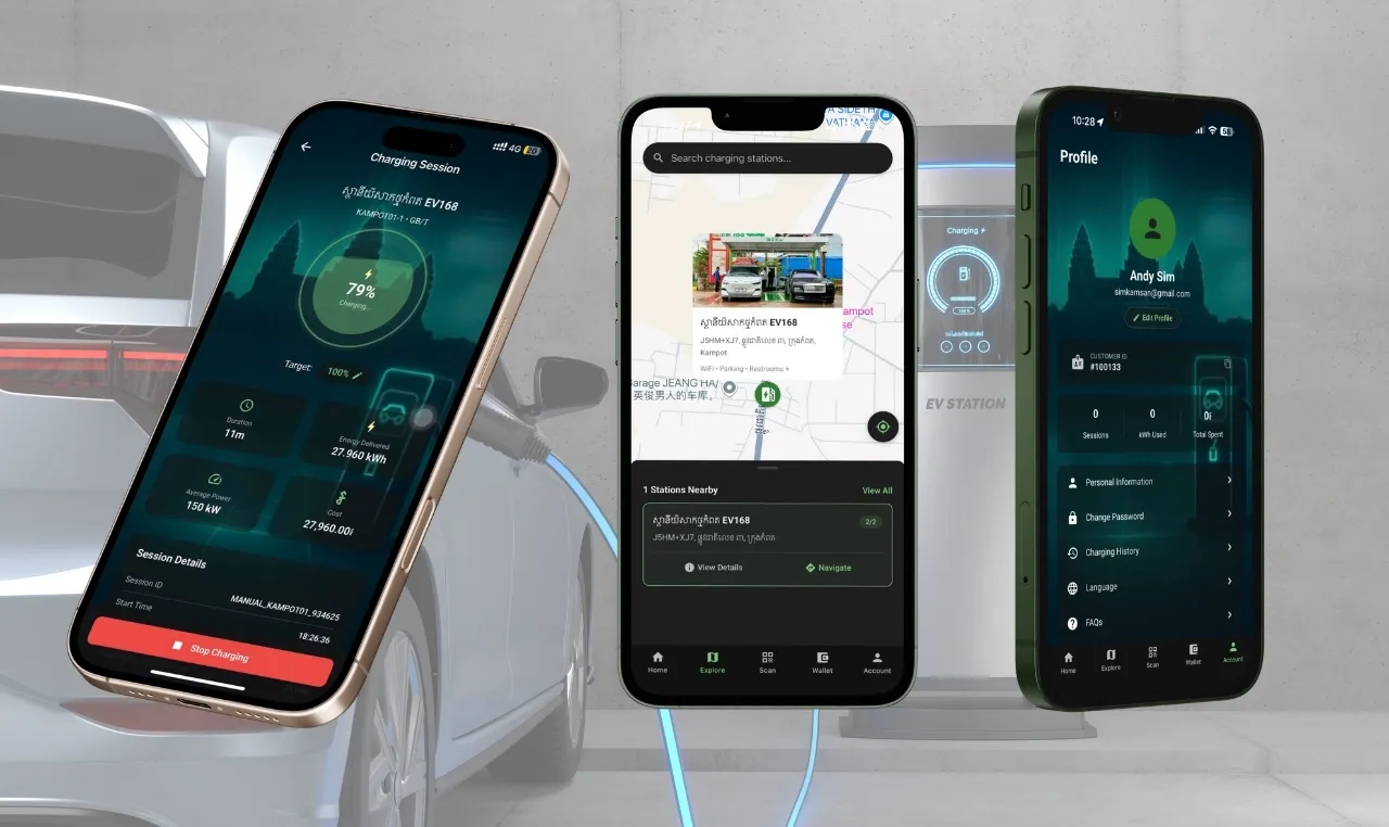 Discover the EV Charger Cambodia App (EV168)