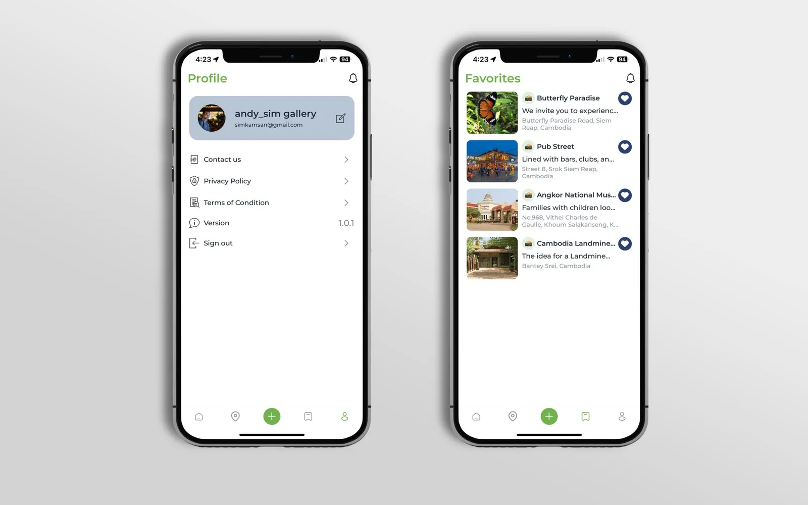 mApp Cambodia Phnom Penh Siem Reap Directory Listing App
