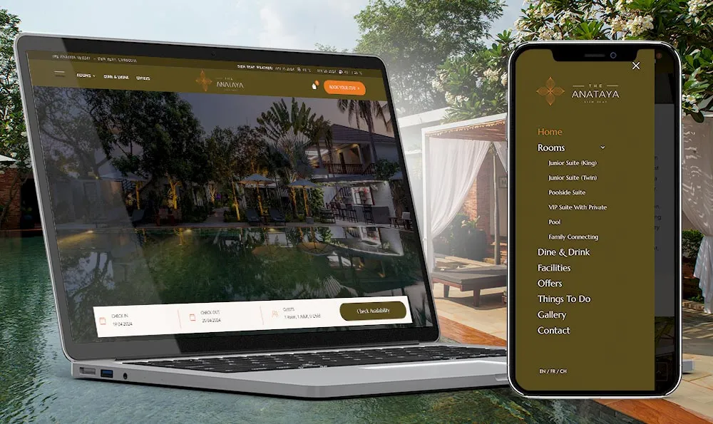 "The Anataya Resort" in Siem Reap town is launching a new website for hospitality